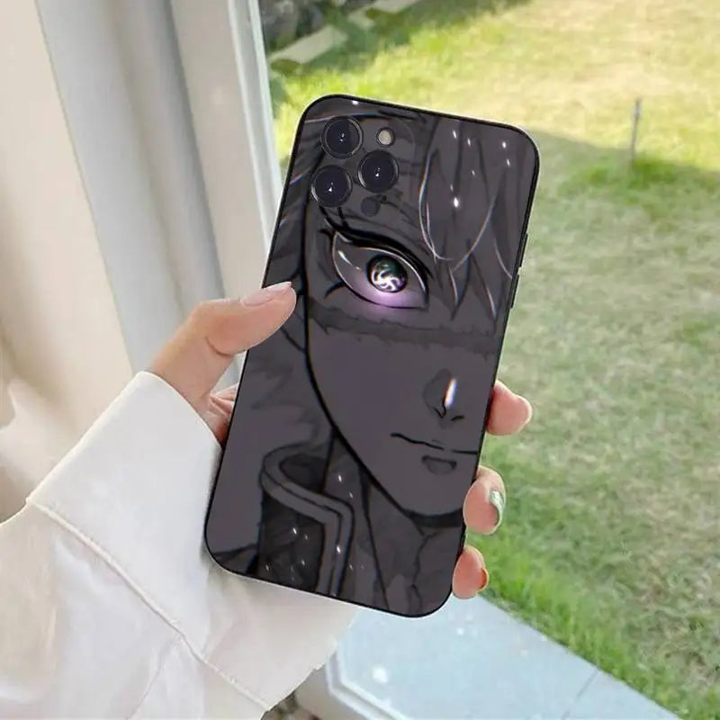 Demon Slayer Sanemi Shinazugawa Bright Eyes Drawing iPhone Phone Case
