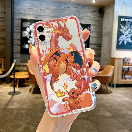 Pokemon Charizard Evolution Soft Silicone iPhone Case