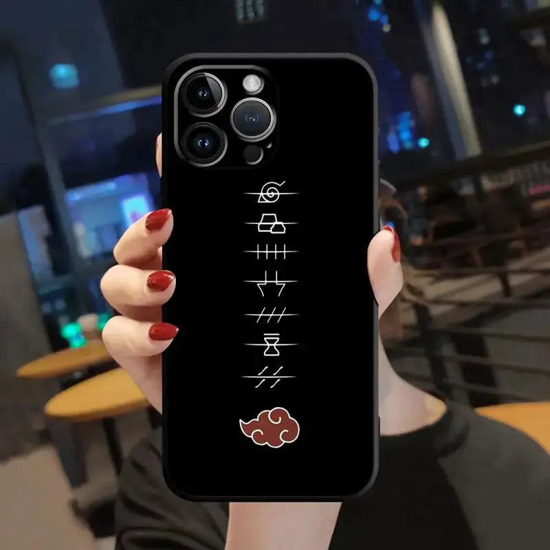 Anime Naruto Akatsuki Phone Case For iPhone - B08