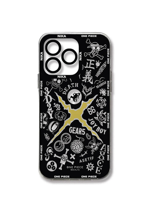 Japan Anime One Piece Symbol Phone Case For iPhone