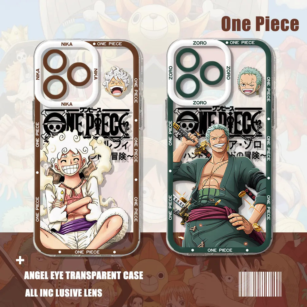 Anime One Piece Luffy Transparent Phone Case For iPhone - KT17