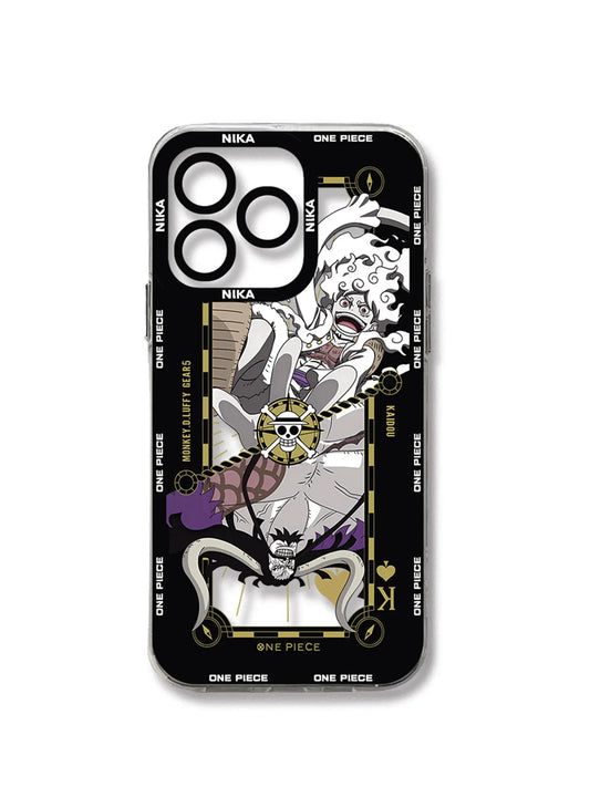 One Piece Luffy Gear 5 and Kaidou Phone Case For iPhone