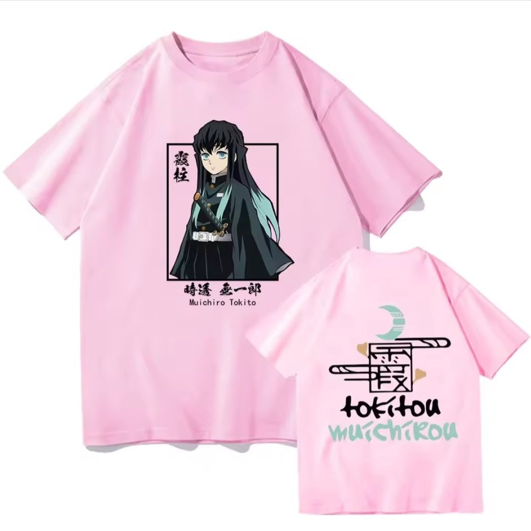 Anime Demon Slayer Kimetsu No Yaiba Muichiro Tokito T Shirt