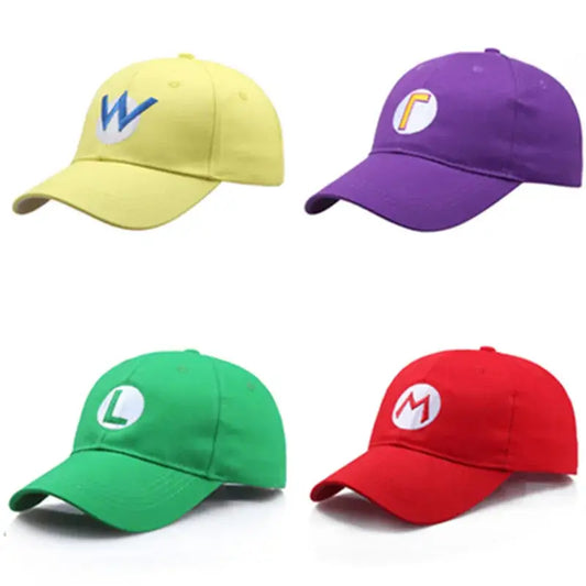 Game Super Luigi Bros Mario Cosplay Costumes Baseball Cap