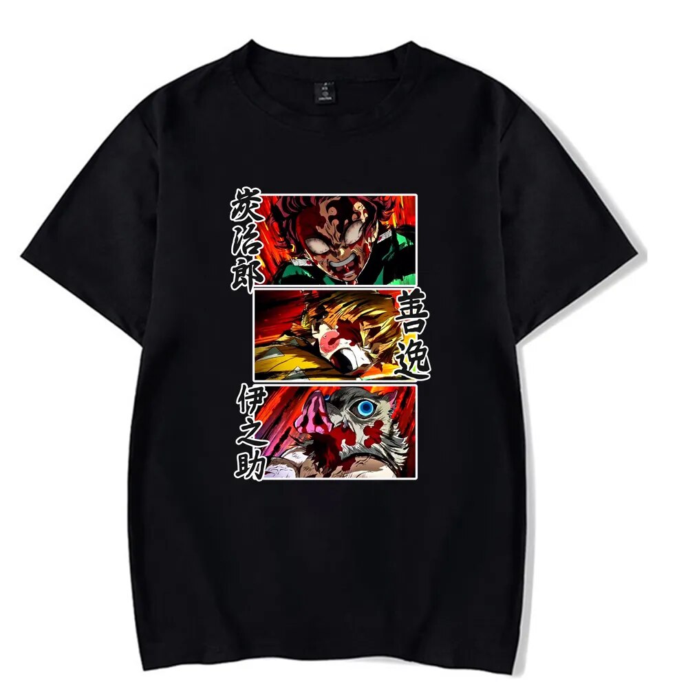 Demon Slayer Tanjiro Zenitsu Inosuke Anime T Shirt