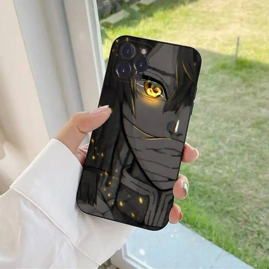 Demon Slayer Obanai Iguro Bright Eyes Drawing iPhone Phone Case