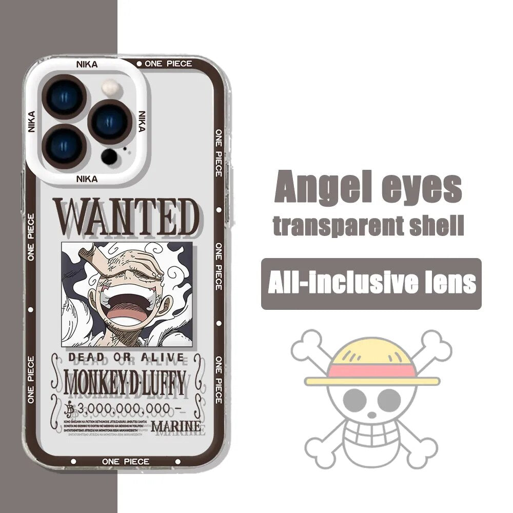 Anime One Piece Luffy Gear 5 Wanted Phone Case For iPhone