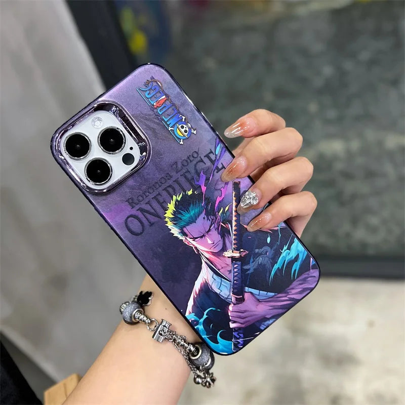 Anime One Piece Monkey D Luffy, Zoro Phone Case For iPhone