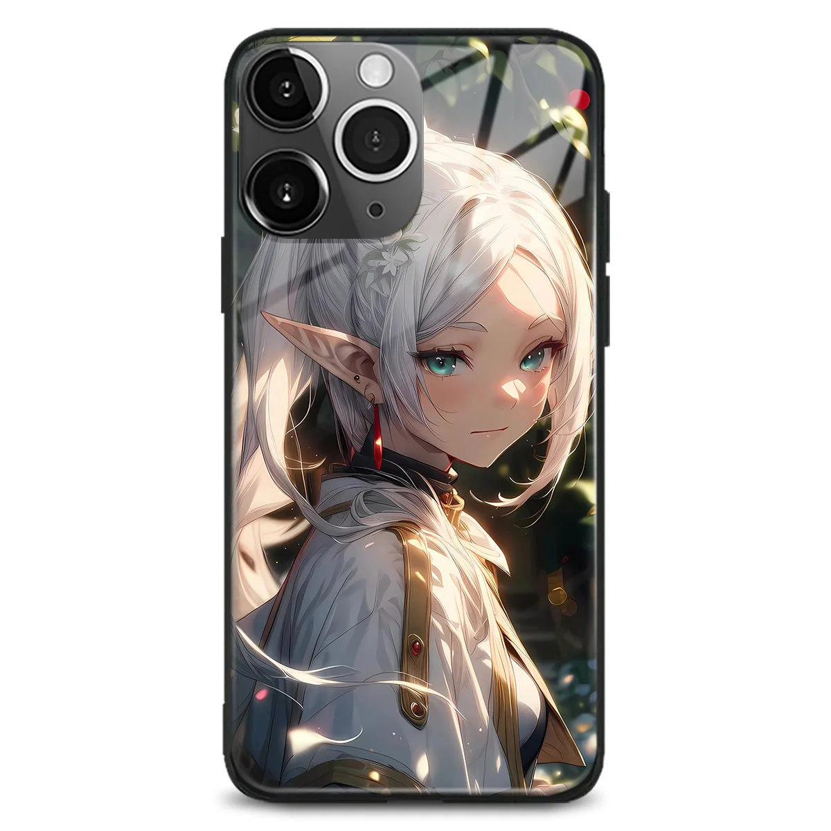 Anime Frieren Beyond Journey's End Glass Iphone Case 