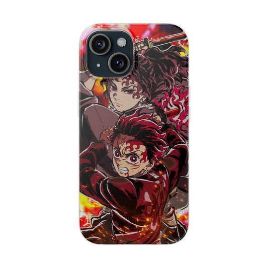 Anime Demon Slayer Tanjiro Yoriichi Cool iPhone Phone Case