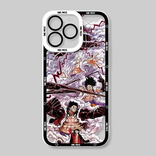 Anime One Piece Luffy Gear 4 Gear 5 Case for iPhone - KT13