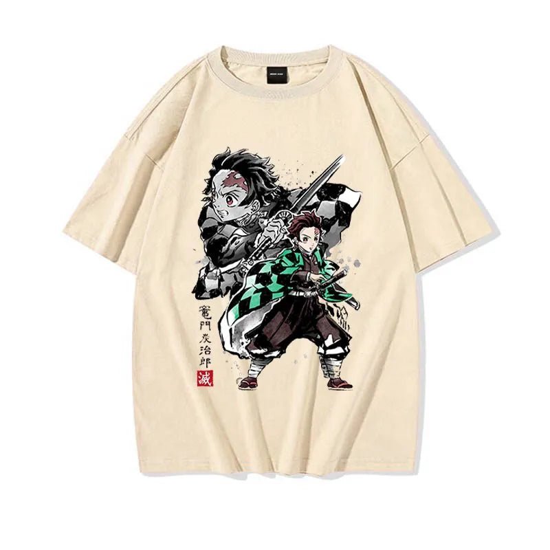 Anime Kimetsu No Yaiba Nezuko Tanjiro Inosuke Zenitsu Demon Slayer T Shirt - KataMoon