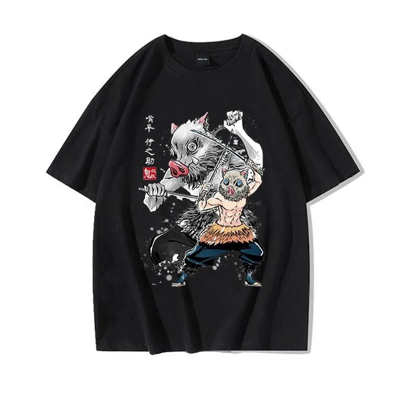 Anime Kimetsu No Yaiba Nezuko Tanjiro Inosuke Zenitsu Demon Slayer T Shirt - KataMoon