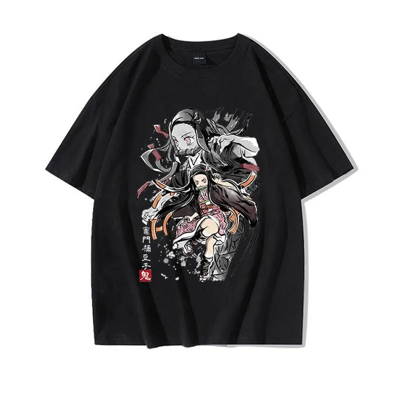 Anime Kimetsu No Yaiba Nezuko Tanjiro Inosuke Zenitsu Demon Slayer T Shirt - KataMoon