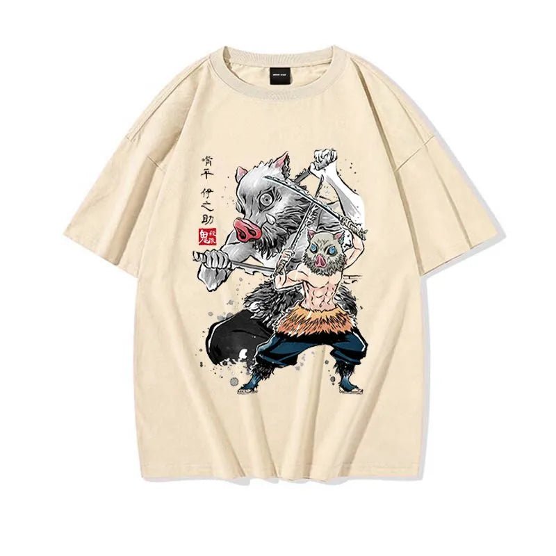 Anime Kimetsu No Yaiba Nezuko Tanjiro Inosuke Zenitsu Demon Slayer T Shirt - KataMoon