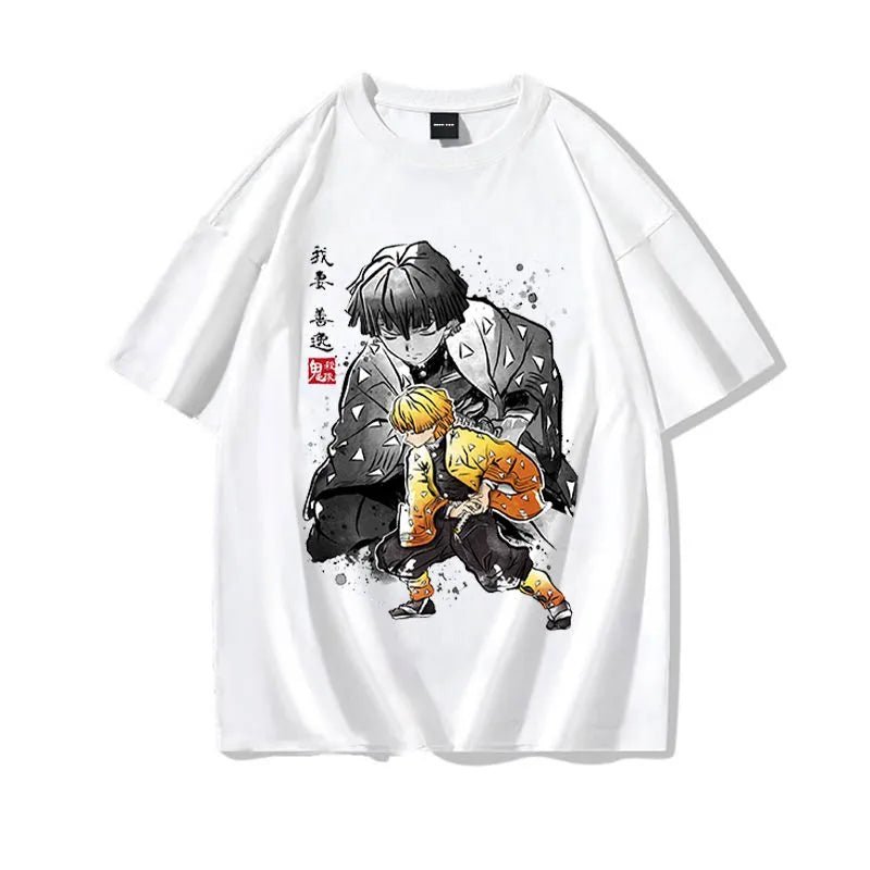 Anime Kimetsu No Yaiba Nezuko Tanjiro Inosuke Zenitsu Demon Slayer T Shirt - KataMoon