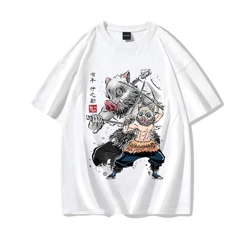 Anime Kimetsu No Yaiba Nezuko Tanjiro Inosuke Zenitsu Demon Slayer T Shirt - KataMoon