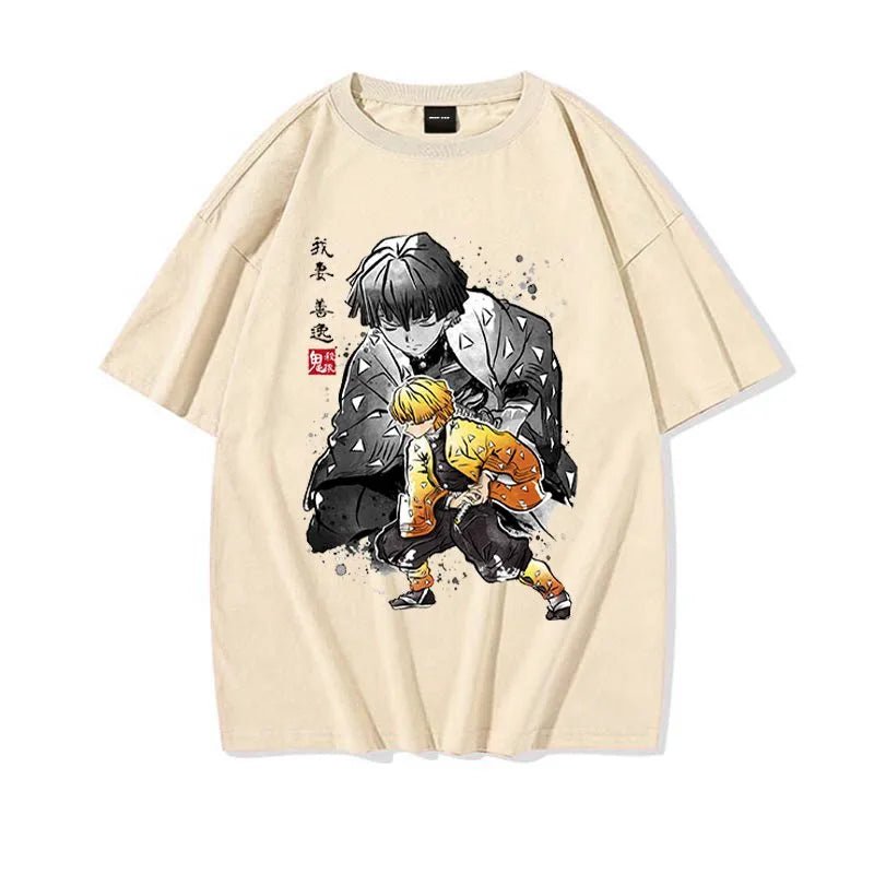 Anime Kimetsu No Yaiba Nezuko Tanjiro Inosuke Zenitsu Demon Slayer T Shirt - KataMoon