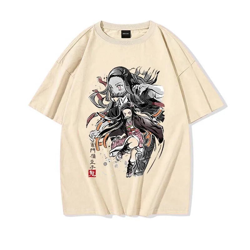 Anime Kimetsu No Yaiba Nezuko Tanjiro Inosuke Zenitsu Demon Slayer T Shirt - KataMoon