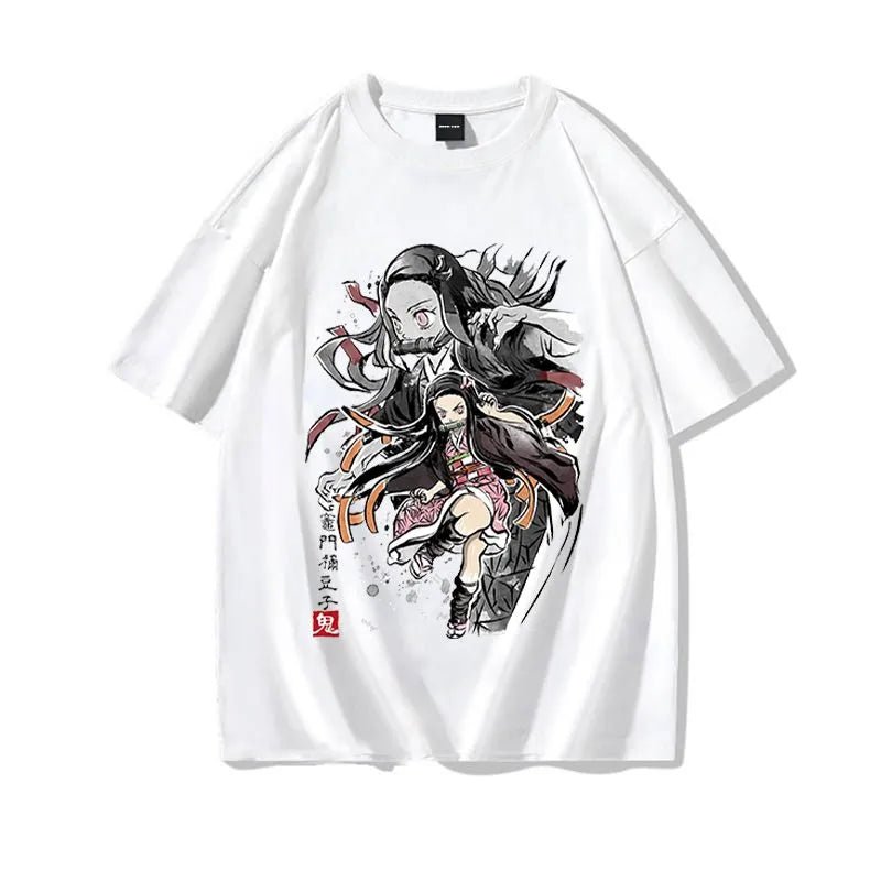 Anime Kimetsu No Yaiba Nezuko Tanjiro Inosuke Zenitsu Demon Slayer T Shirt - KataMoon