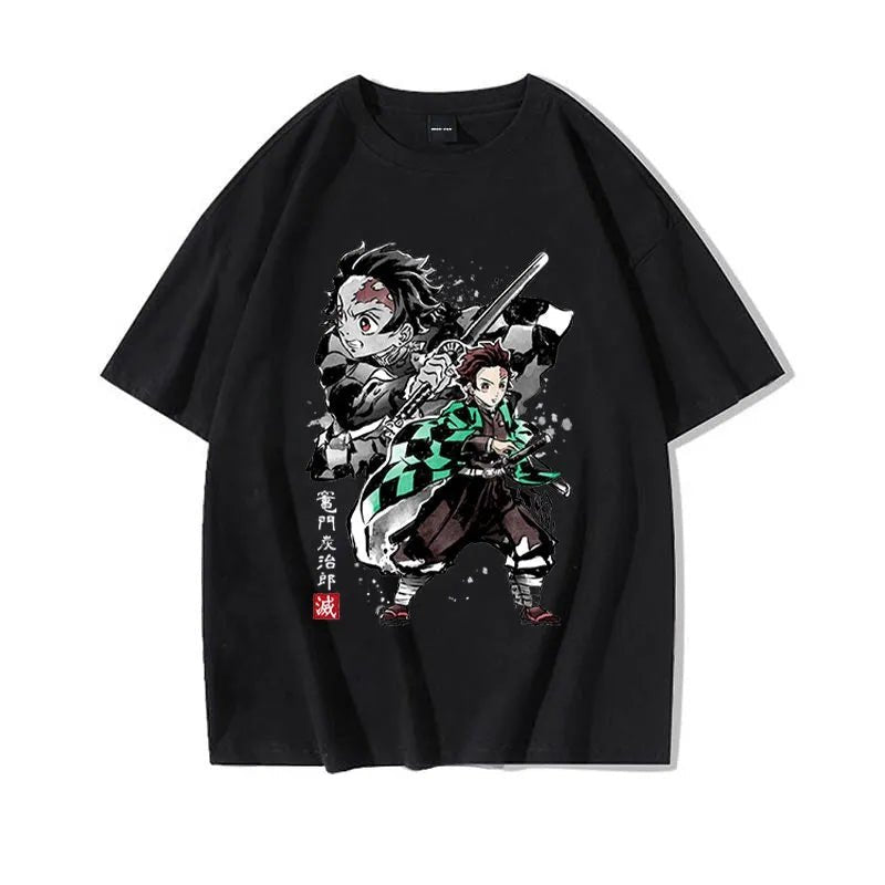 Anime Kimetsu No Yaiba Nezuko Tanjiro Inosuke Zenitsu Demon Slayer T Shirt - KataMoon
