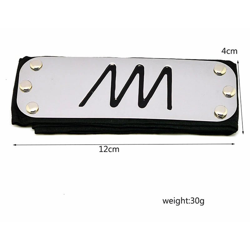 Anime Naruto Boruto Akatsuki Kakashi Uchiha Symbol Cosplay Costume Headband - KataMoon