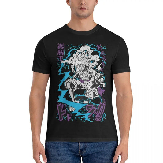 Anime One Piece Luffy Gear 5 Nika Vintage T Shirt | KataMoon - KataMoon
