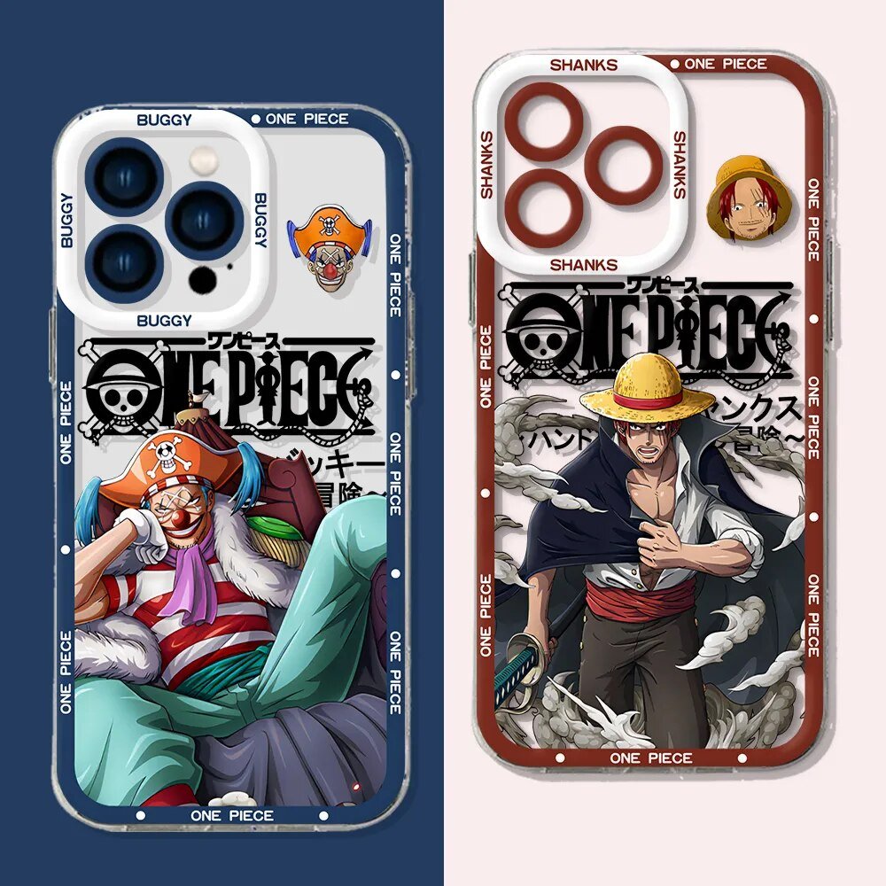Anime One Piece Luffy Transparent Phone Case For iPhone - KT17 - KataMoon