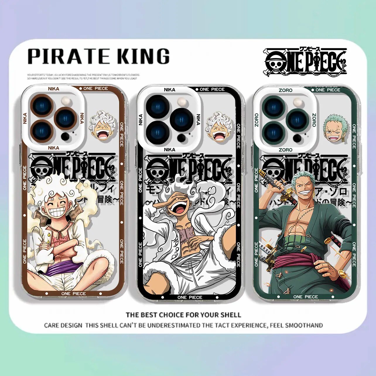 Anime One Piece Luffy Transparent Phone Case For iPhone - KT17 - KataMoon
