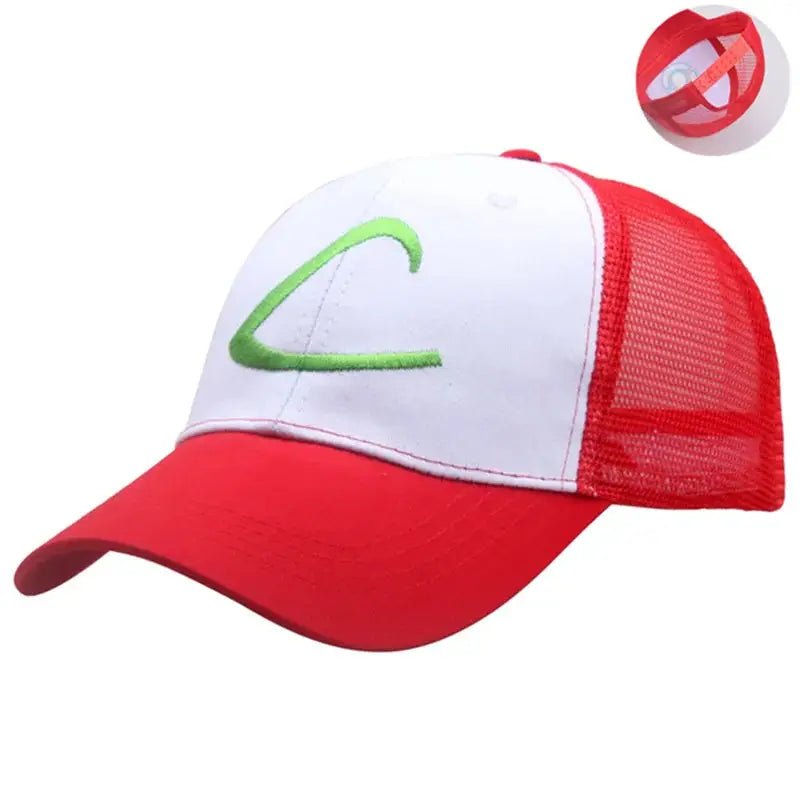 Anime Pokemon Ash Ketchum Cosplay Embroidery Baseball Cap - KataMoon