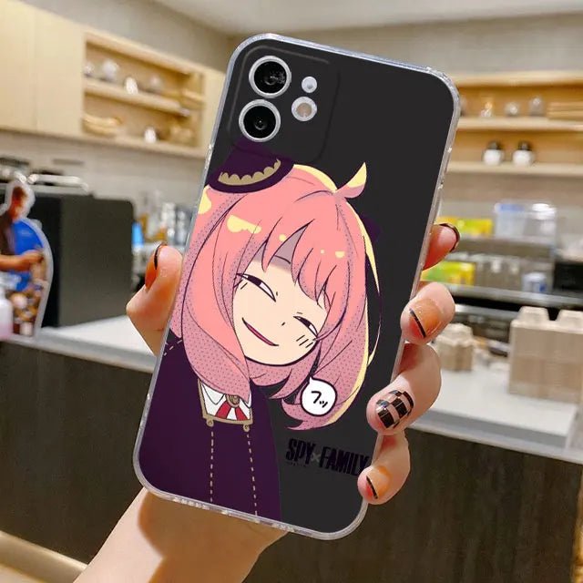 Anime Spy X Family Anya Face Cute Soft Silicone Iphone Case - KataMoon