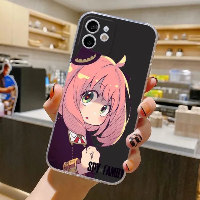 Anime Spy X Family Anya Face Cute Soft Silicone Iphone Case - KataMoon