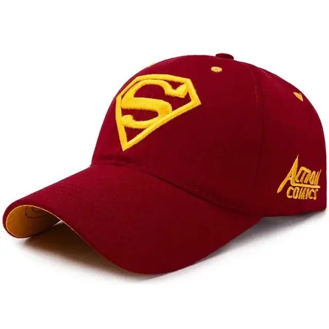 Anime Superhero Superman Embroidery Cosplay Costume Baseball Caps - KataMoon