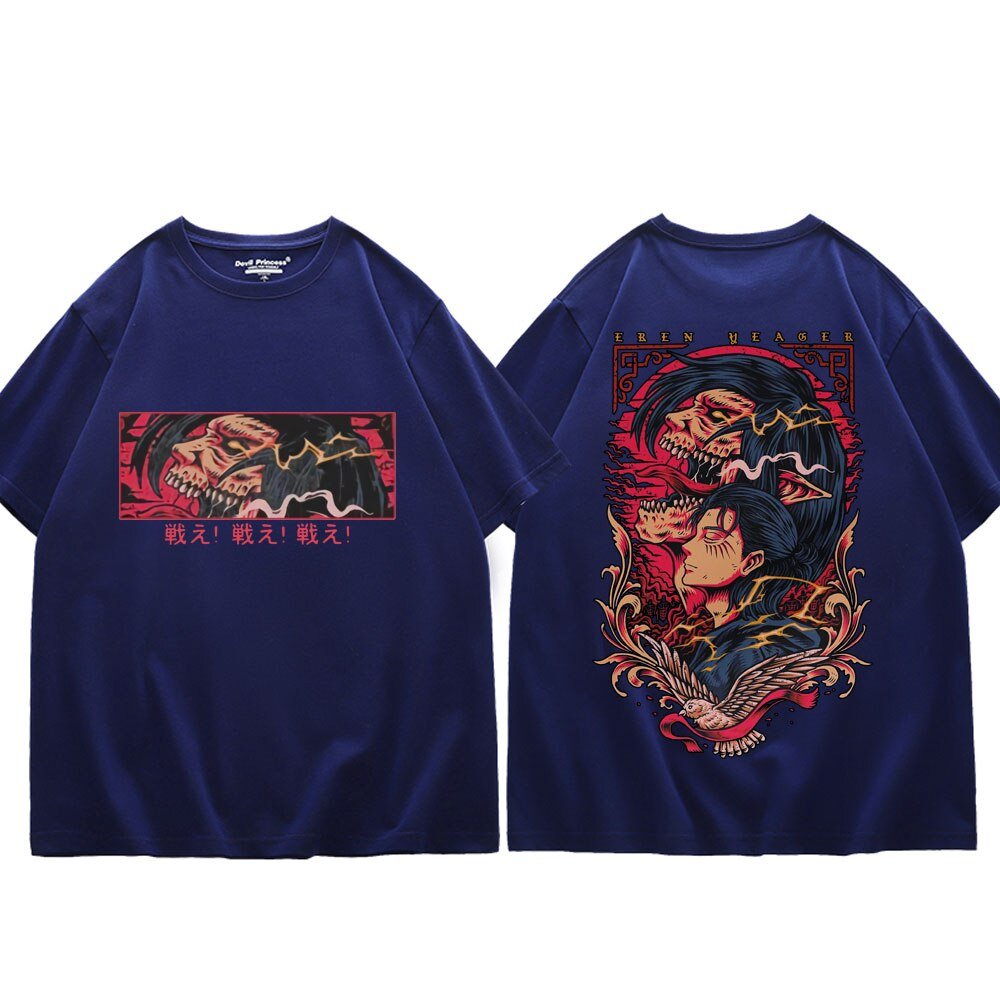 Attack on Titan Eren Jaeger Shingeki No Kyojin T Shirt - KataMoon