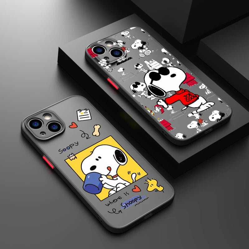Cartoon Snoopy Translucent iPhone Case - KataMoon