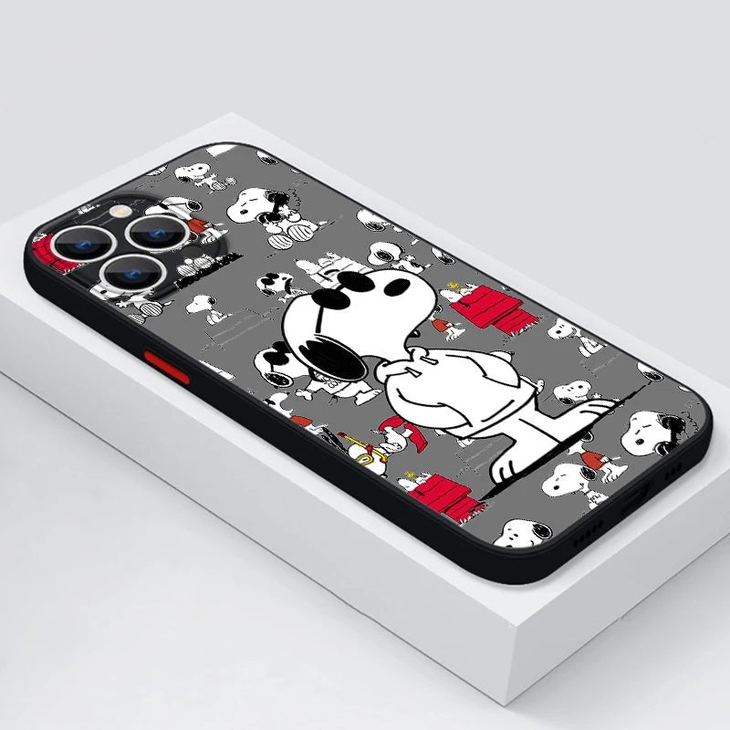 Cartoon Snoopy Translucent iPhone Case - KataMoon