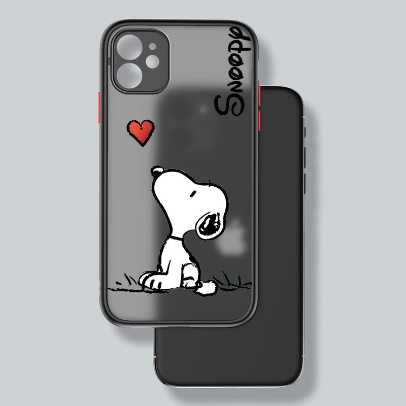 Cartoon Snoopy Translucent iPhone Case - KataMoon