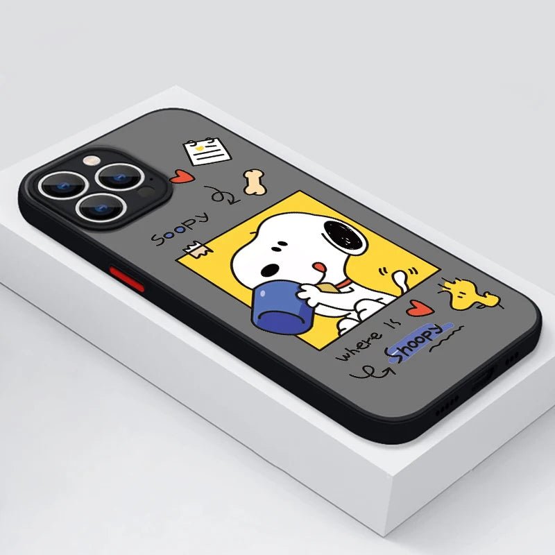 Cartoon Snoopy Translucent iPhone Case - KataMoon
