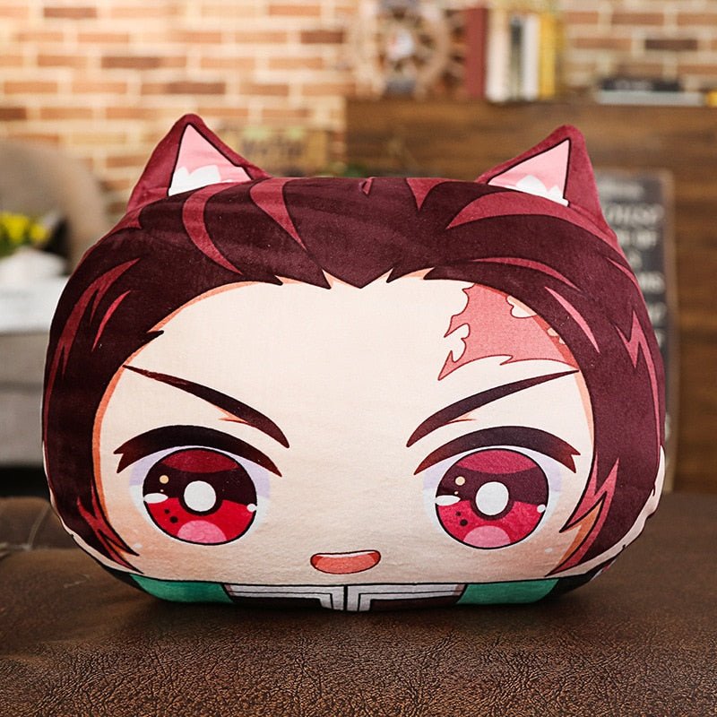Demon Slayer Kimetsu No Yaiba Tanjiro Nezuko Hand Warmer Cushion Pillow - KataMoon