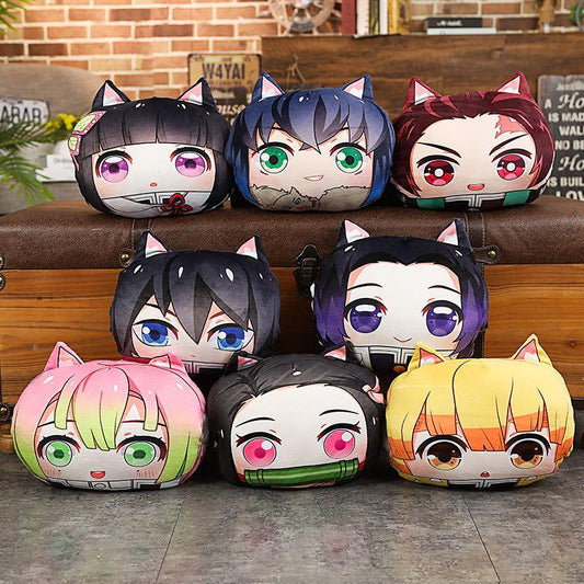 Demon Slayer Kimetsu No Yaiba Tanjiro Nezuko Hand Warmer Cushion Pillow - KataMoon