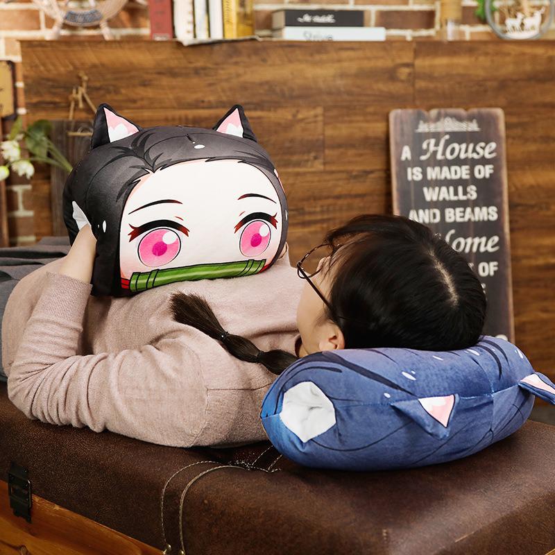 Demon Slayer Kimetsu No Yaiba Tanjiro Nezuko Hand Warmer Cushion Pillow - KataMoon