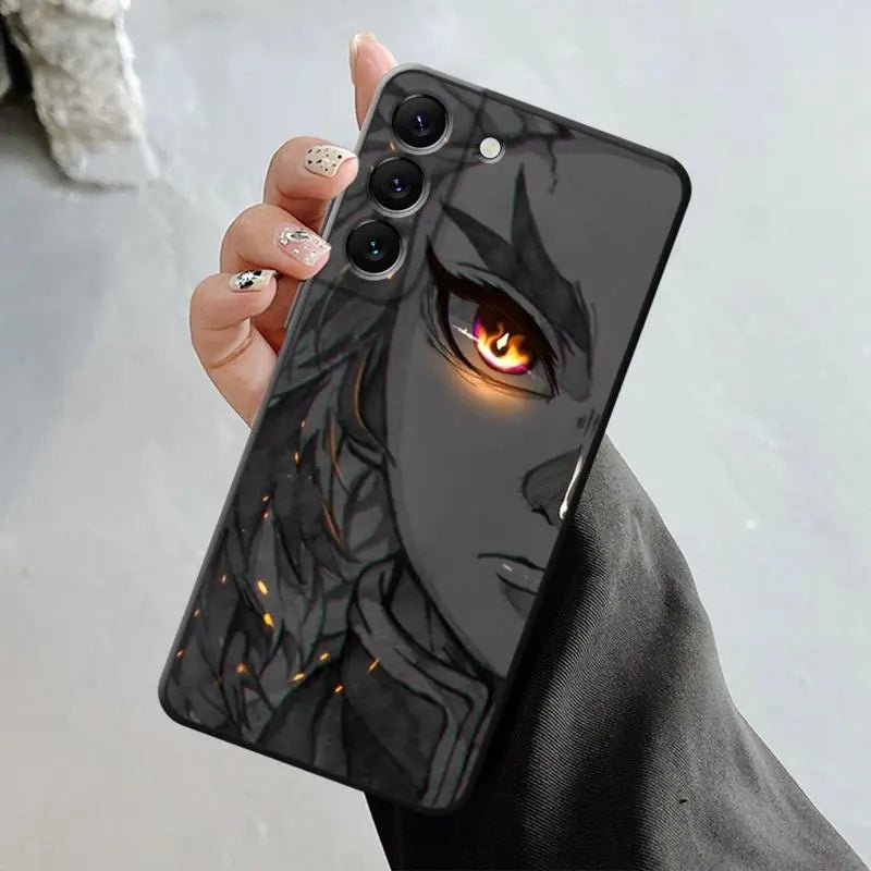 Demon Slayer Kyojuro Rengoku Bright Eyes Drawing Samsung Galaxy Series Phone Case - KataMoon