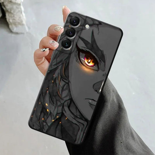 Demon Slayer Kyojuro Rengoku Bright Eyes Drawing Samsung Galaxy Series Phone Case - KataMoon