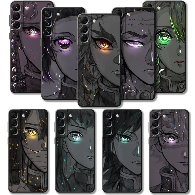 Demon Slayer Nezuko Kamado Bright Eyes Drawing Samsung Galaxy Series Phone Case - KataMoon