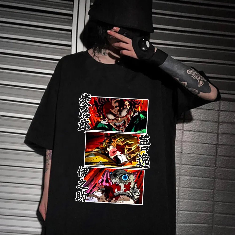 Demon Slayer Tanjiro Zenitsu Inosuke Anime T Shirt - KataMoon