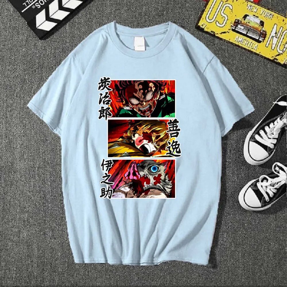 Demon Slayer Tanjiro Zenitsu Inosuke Anime T Shirt - KataMoon