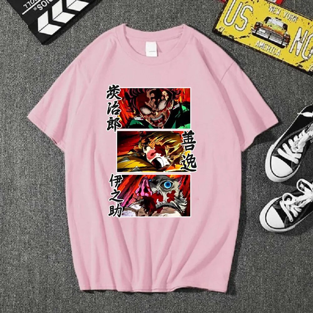 Demon Slayer Tanjiro Zenitsu Inosuke Anime T Shirt - KataMoon