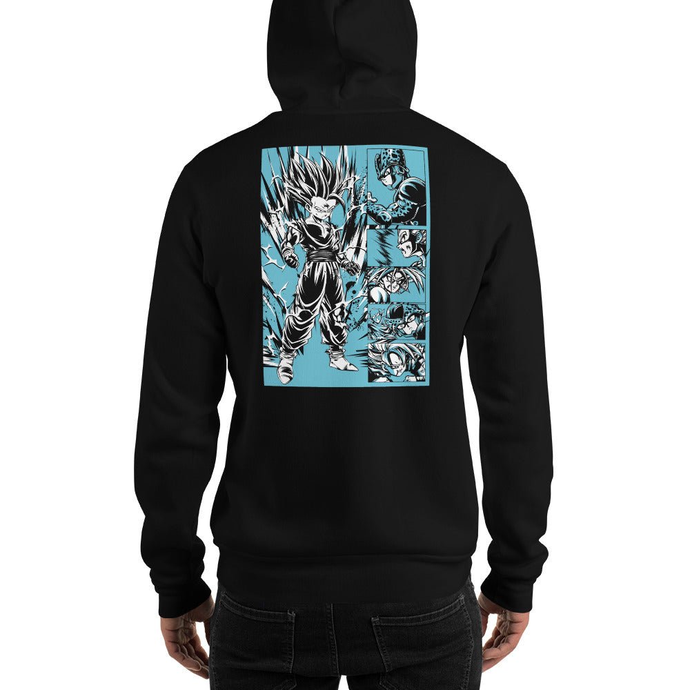 Dragon Ball Super Saiyan Gohan VS Cell Hoodie - KM0012HO - Back - KataMoon