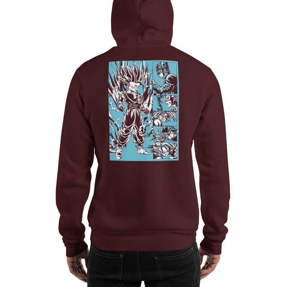 Dragon Ball Super Saiyan Gohan VS Cell Hoodie - KM0012HO - Back - KataMoon