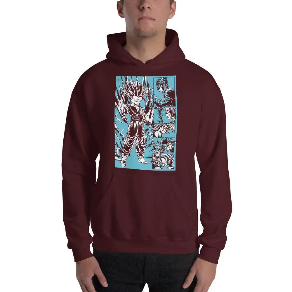 Dragon Ball Super Saiyan Gohan VS Cell Hoodie - KM0012HO - Front - KataMoon